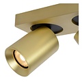 Spot de plafond cylindrique simple intemporel LED DIM GU10 5W 2200K/3000K or mat/laiton