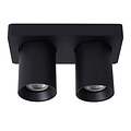 Simple cylindrical ceiling spot LED DIM GU10 2x5W 2200K/3000K black