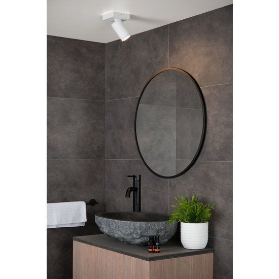 Moderno y práctico foco de techo cilíndrico blanco LED DIM GU10 5W 2200K/3000K IP44