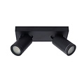 Black modern cylindrical practical ceiling spot LED DIM GU10 5W 2200K/3000K IP44