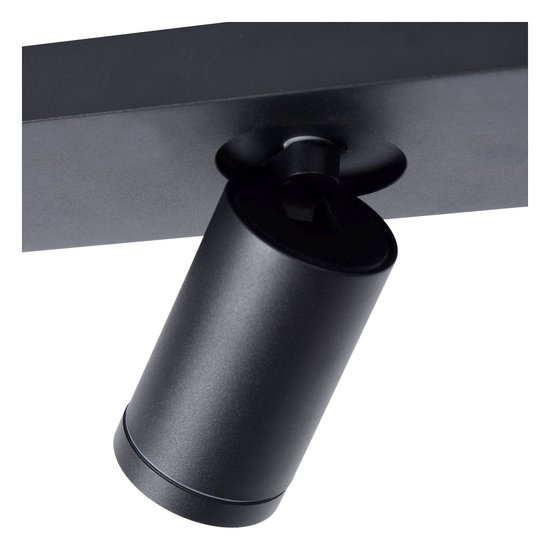 Black modern cylindrical practical ceiling spot LED DIM GU10 5W 2200K/3000K IP44