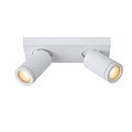 Spot de plafond cylindrique blanc moderne et pratique LED DIM GU10 5W 2200K/3000K IP44