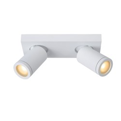 Foco de techo cilíndrico moderno y práctico blanco LED DIM GU10 5W 2200K/3000K IP44