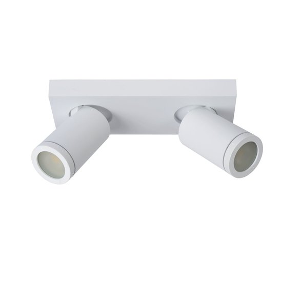 Spot de plafond cylindrique blanc moderne et pratique LED DIM GU10 5W 2200K/3000K IP44
