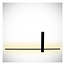 Minimalistische schlanke Wandleuchte LED 6W 2700K schwarz