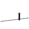 Minimalist sleek black wall lamp LED 10W 2700K