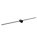 Simple and modern black wall lamp LED 10W 2700K IP44
