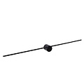 Simple and modern black wall lamp LED 10W 2700K IP44