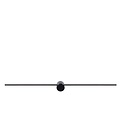 Simple and modern black wall lamp LED 10W 2700K IP44