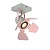 Hippe pinker neigbarer und cooler Deckenspot GU10
