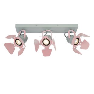 Cool, trendy tiltable pink ceiling spot GU10