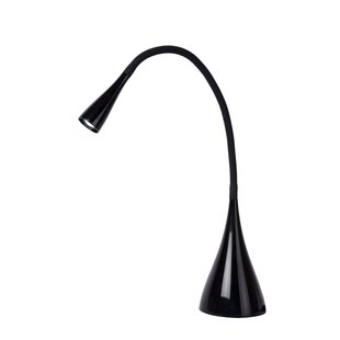 Lámpara de escritorio flexible negra diseño simple 20 cm LED DIM 4W 3000K