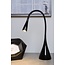 Flexible schwarze Schreibtischlampe einfaches Design 20 cm LED DIM 4W 3000K