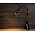 Lampe de bureau noire flexible design simple 20 cm LED DIM 4W 3000K