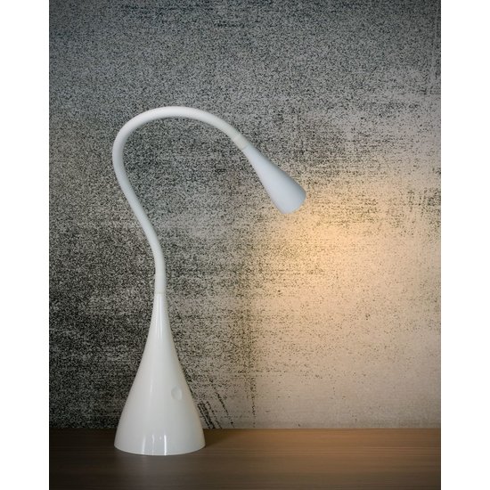 Aplique de diseño simple blanco y flexible 20 cm LED DIM 4W 3000K