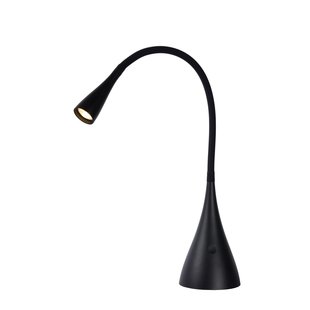 Lampe de bureau flexible noir mat LED dimmable 4W 3000K 3 positions