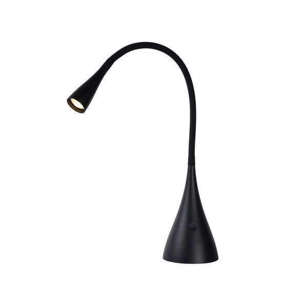 Flexible mattschwarze Schreibtischlampe LED dimmbar 4W 3000K 3 Positionen