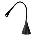 Lampe de bureau flexible noir mat LED dimmable 4W 3000K 3 positions