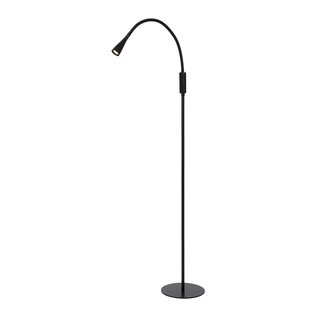 Flexibele zwarte leeslamp eenvoudig design LED DIM 4W 3000K 3 StepDim