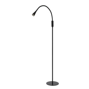 Lámpara de lectura negra flexible diseño simple LED DIM 4W 3000K 3 StepDim