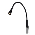Flexible schwarze Leselampe einfaches Design LED DIM 4W 3000K 3 StepDim
