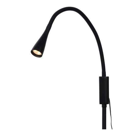 Liseuse noire flexible design simple LED DIM 4W 3000K 3 StepDim