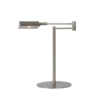 Modern tijdloze bureaulamp 20 cm LED DIM 9W 3000K mat chroom