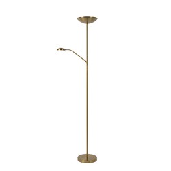 Lámpara de lectura elegante y versátil en oro mate/latón 25,4 cm LED DIM 3000K