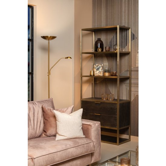 Sleek and versatile matt gold/brass reading lamp 25.4 cm LED DIM 3000K
