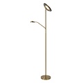 Lámpara de lectura elegante y versátil en oro mate/latón 25,4 cm LED DIM 3000K