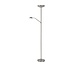 Mat chrome veelzijdige en strakke leeslamp 25,4 cm LED DIM 3000K