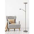 Matt chrome versatile and sleek reading lamp 25.4 cm LED DIM 3000K