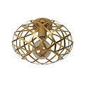 Plafonnier industriel, occupé et élégant 30 cm E27 or mat/laiton