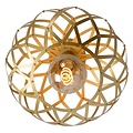 Plafonnier industriel, occupé et élégant 30 cm E27 or mat/laiton