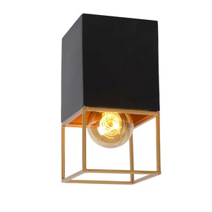 Subtiel, elegante plafondlamp E27 zwart