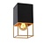 Subtle, elegant ceiling lamp E27 black
