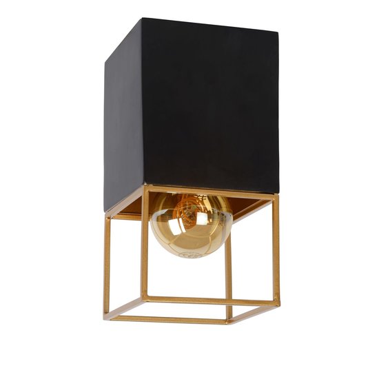 Subtiel, elegante plafondlamp E27 zwart