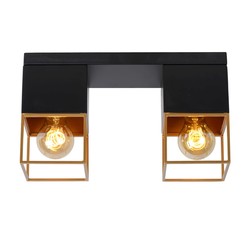 Subtiel zwart elegante plafondlamp E27