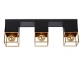 Black elegant subtle ceiling lamp per 3 x E27