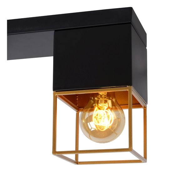 Black elegant subtle ceiling lamp per 3 x E27