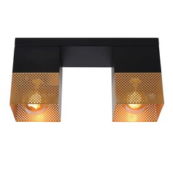 Schwarze würfelförmige lustige Deckenlampe E27