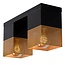 Black cube-shaped fun ceiling lamp E27