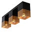 Black and fun cube-shaped ceiling lamp E27