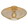 Spherical matte gold/brass vintage ceiling lamp 45 cm E27