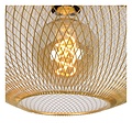 Kugelförmige Vintage-Deckenlampe in mattem Gold/Messing 45 cm E27