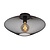 Plafón vintage esférico 45 cm E27 negro