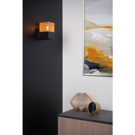Esthetisch modern zwarte wandlamp E27