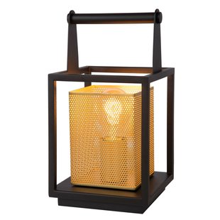 Lampe de table noir chaud avec or E27