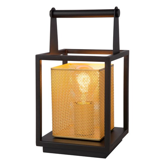 Warm black with gold table lamp E27