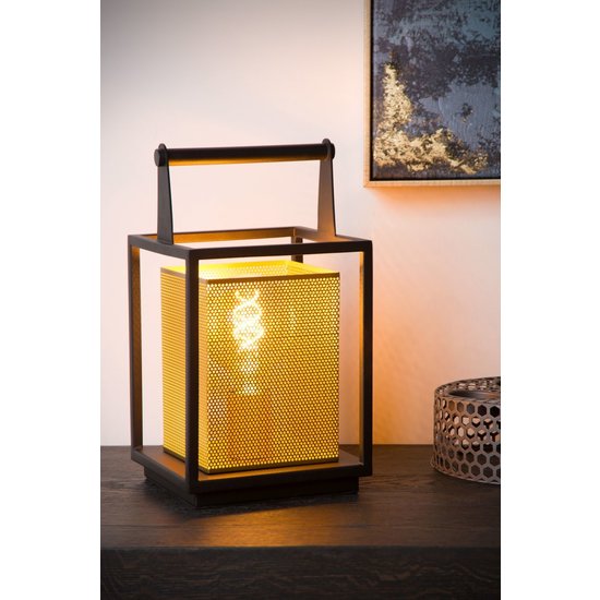 Warm black with gold table lamp E27
